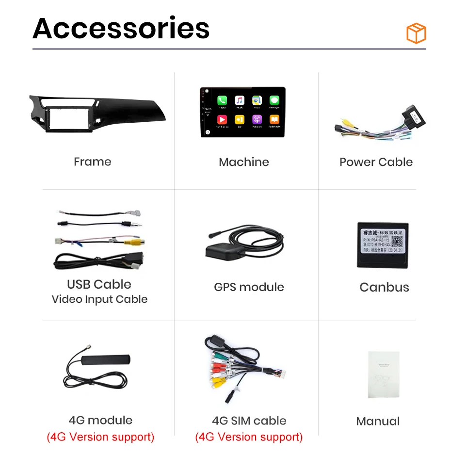 Für Citroen C3 DS3 2010-2016 Drahtlose CarPlay für Apple Android Auto Auto Radio GPS IPS RDS FM WiFi BT 4G 8Core Multimedia Stereo – Detail 17