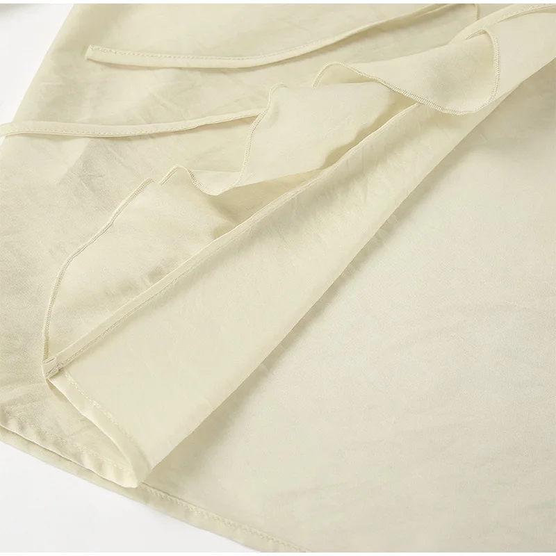 Conjunto de 2 piezas de pantalones cortos holgados con volantes para mujer, cuello en V, camisas caladas, pantalones cortos de pierna ancha, traje blanco para primavera y verano 2025.