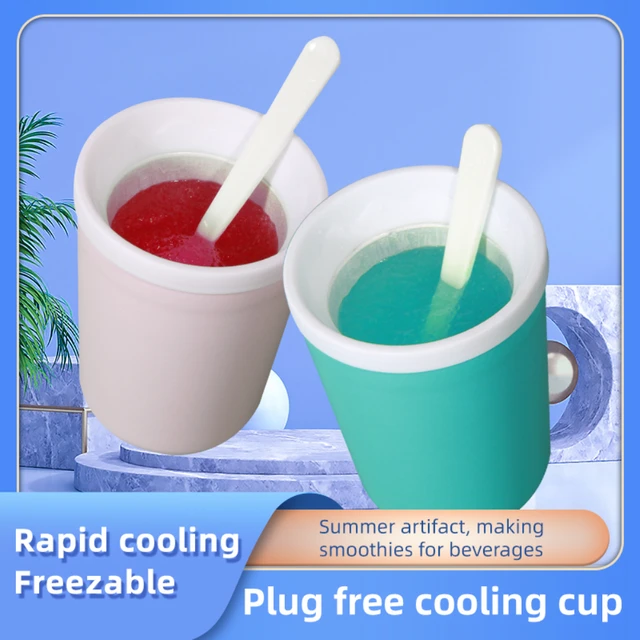 Frozen Cup Smoothie Cups with Lids and Straws Make Cup Fasting Cooling Make Milkshake  Smoothie Freeze