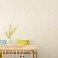 Modern Stripped Contact วอลล์เปเปอร์ Beige ครีมสีขาวสีดํากันน้ําห้องนอนห้องนั่งเล่นภาพจิตรกรรมฝาผนังคลาสสิกแคบลายวอลล์เปเปอร์ 3
