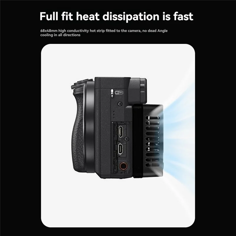 Exquisite-FB-CR05 카메라 냉각 시스템  캐논 FUJIFILM ZV-E1 A7M4 A6700 A72C R8 R7 R6 XT4 용 방열판 냉각 팬