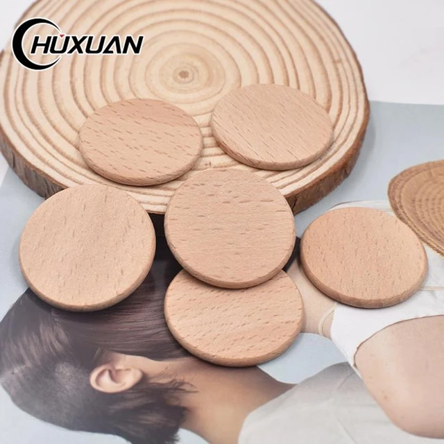 Unfinished Wood Circle Round Wooden Cutout for DIY Craft Supplies