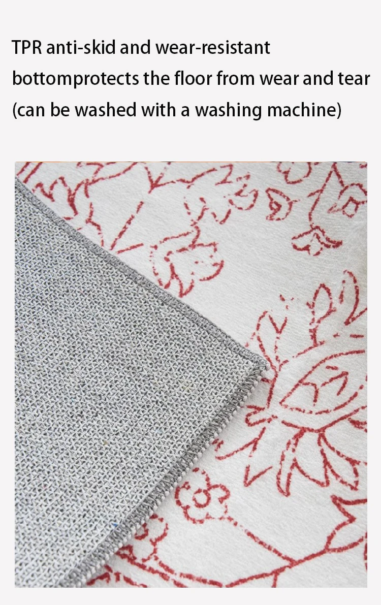 American Retro Carpet Comfortable Soft Living Room Carpets Non Slip Machine Washable Rugs Persian Style Bedroom Rug السجاد Tapis
