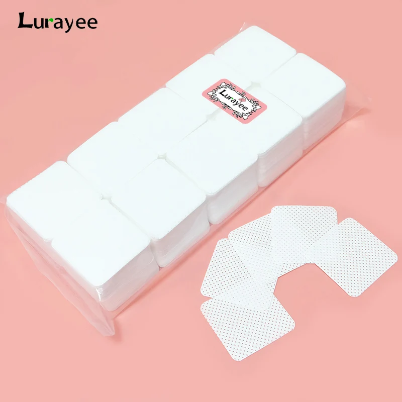1000pcs Lint Free Nail Wipes Nail Polish Remover Pads Absorbent Soft Eyelash Extension Glue Cleaning Wipes Removal Manicure Tool nail polish remover nail gel remover nail polish remover wipes nail polish remover wraps nail glue remover disposable nail pads