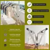 Clothes Drying Rack for Laundry Foldable, 79 inch Stainless Steel Pool Towel Rack Outdoor Free Standing Clothing Hanger Indoor 4