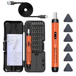Rechargeable Precision Electric Screwdriver Set - Wireless Mini Power Tool Kit with Small Bits (TK - S001C)