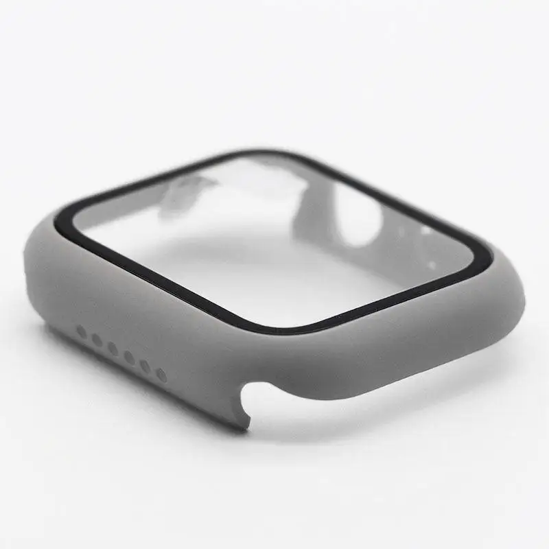 Premium Tempered Glass Apple Watch Case with PC Bumper Protector