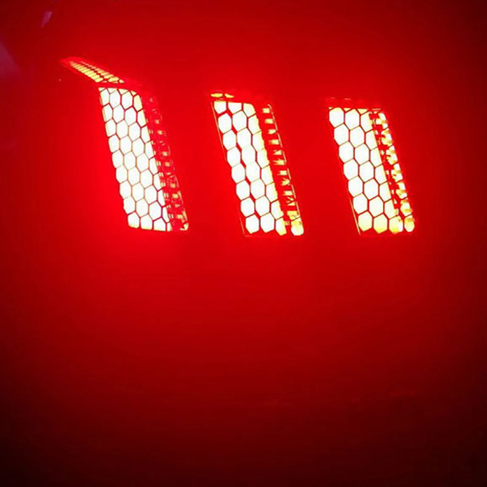 Car Tail Light Decals Honeycomb Type Smoke Film for Exterior