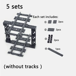 Double - Layer City Train Bridge & Rail Building Block Set (5 sets)