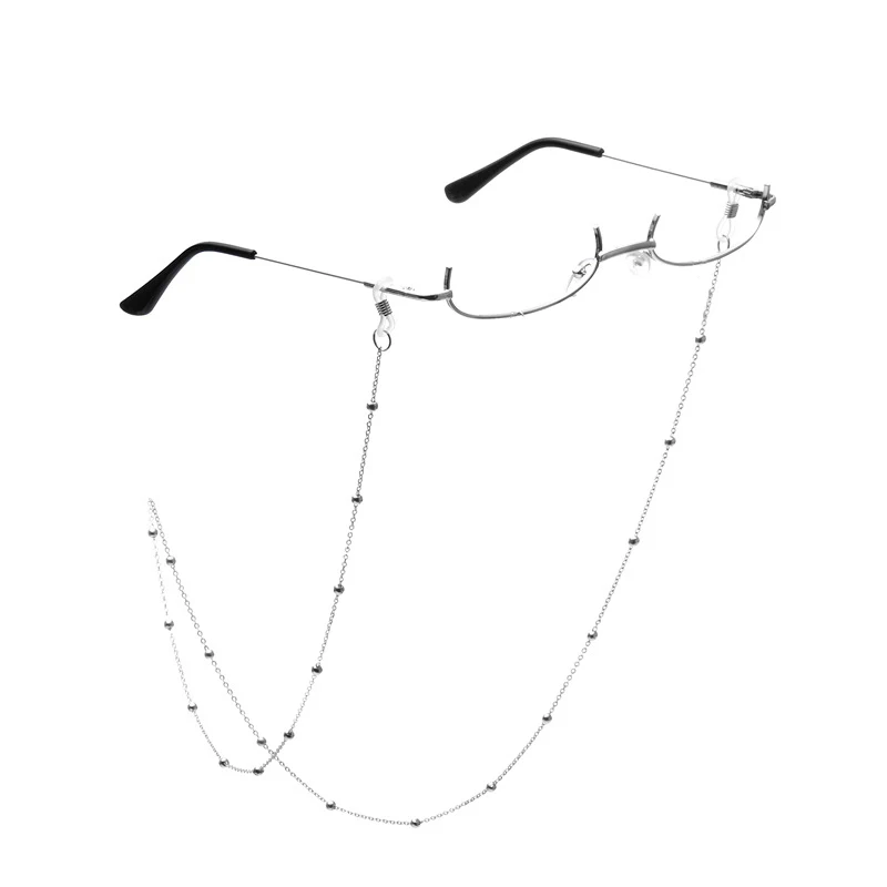 

Fashion Eyeglasses Frame for Hanako Kun Tsuchigomori Water Drop Lens Less Chain Pendant Half Frame Diamond Glasses