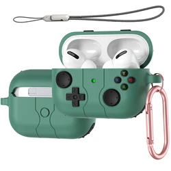 Game Console Design Silicone Protective AirPods Case Cover - Airpods Pro 3 (Green)