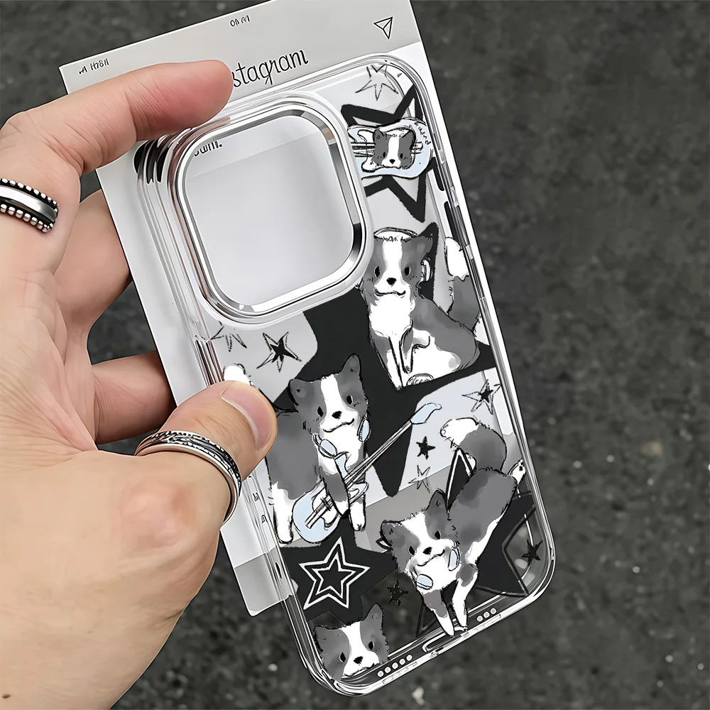 Charming Cat & Guitar Design Phone Case