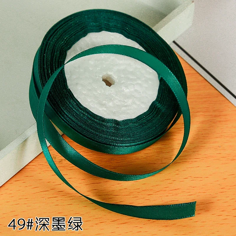 Elegant 6mm Silk Satin Ribbon for Special Occasions - 22 Meters Roll