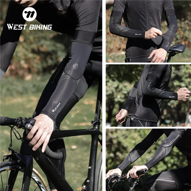 Ice Fabric Arm Sleeves UV Cool Breathable Protection Sport Cycling Fitness Running Men Women Arm Warmers Sleeves