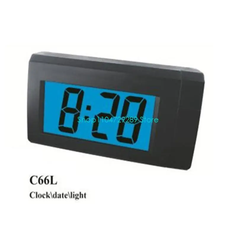 D8KE LED 백라이트 자동 자동차 디지털 LCD 전자 시간 시계 온도계 Wa