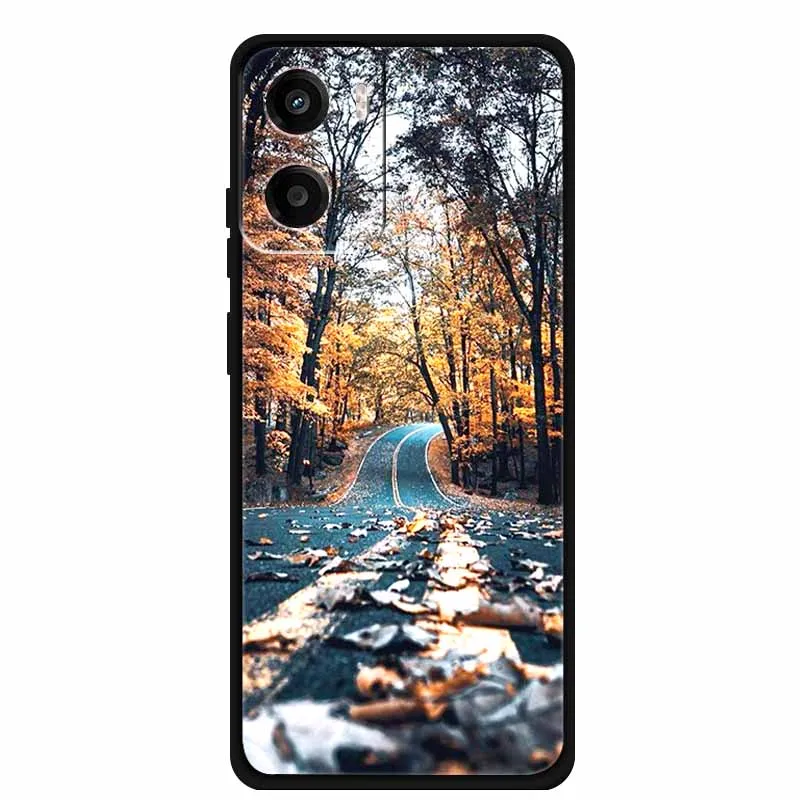 Cartoon Animal Soft Silicone TPU Phone Case with Flower Design - Dustproof Protective Cover
