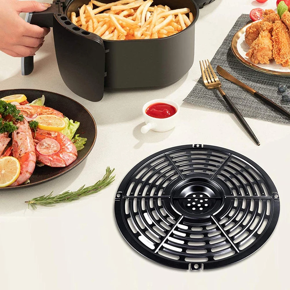 Air Fryer Mats Grill Cooking Pan Rack Round Square Non-Stick Food Separator Cooking Divider Kitchen Air Fryer Accessories