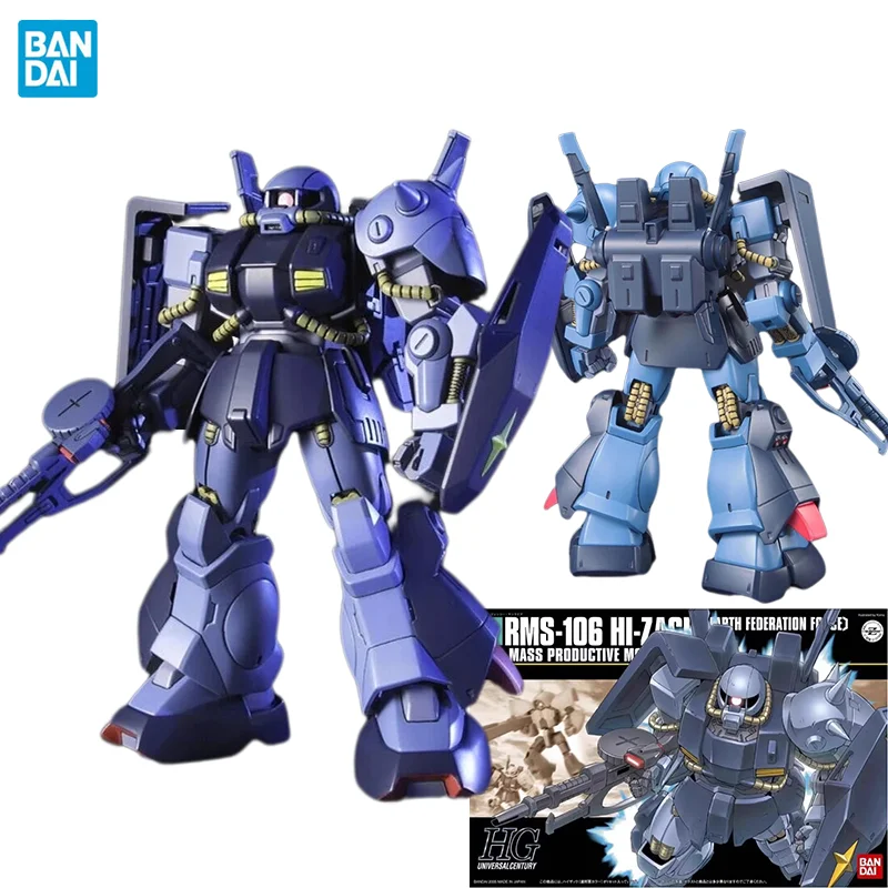 

Original Genuine HGUC 1/144 Gundam RMS-106 Hi-Zack Bandai Anime Model Toys Action Figure Gifts Collectible Ornaments Boys Kids