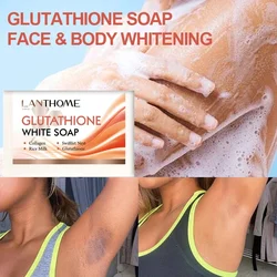 Glutathione Skin Whitening Soap Hand Soap Lighten Dark Underarm Leg Remove Dead Skin Lightening Brightening Face Glowing Skin