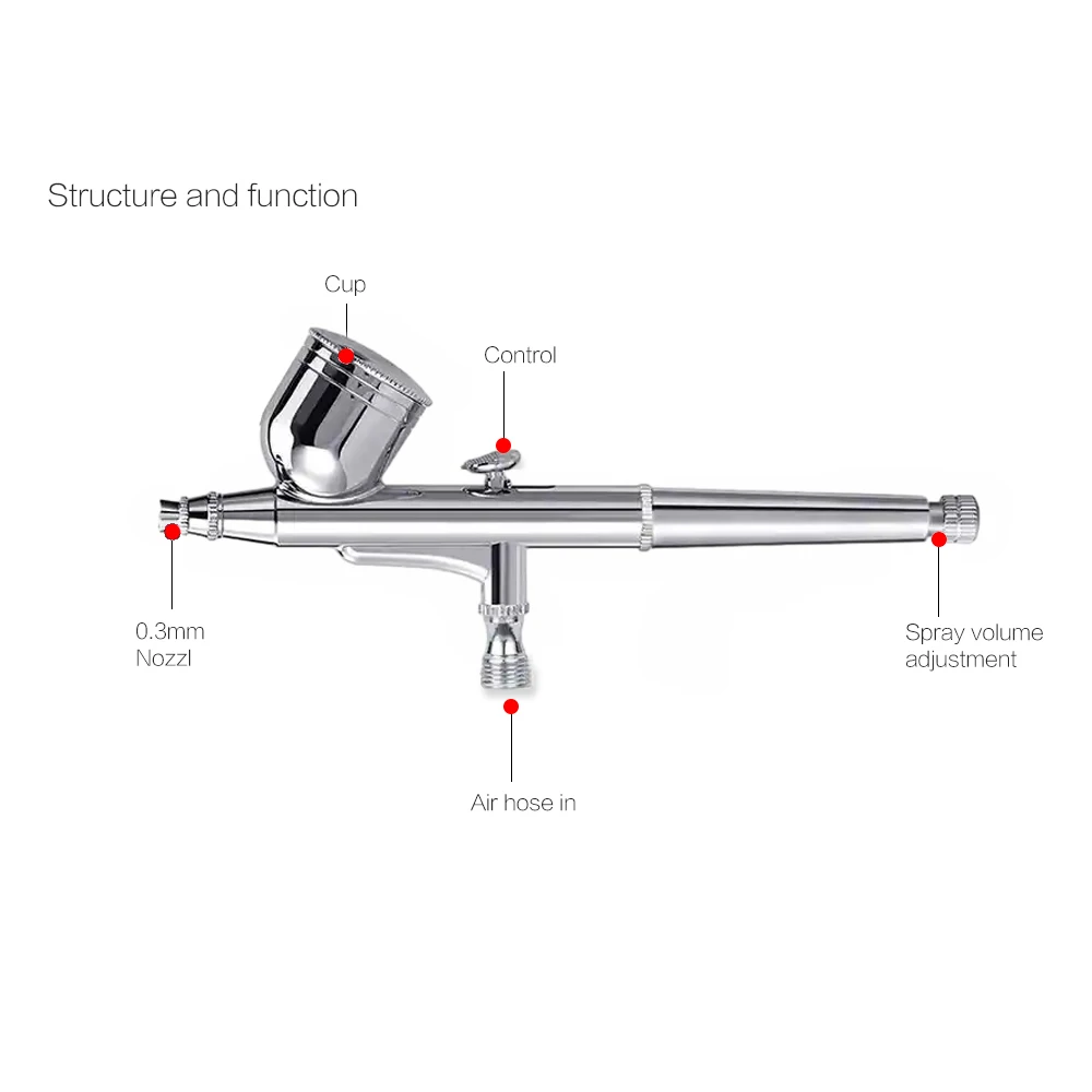 30PSI High-Pressure Multi-function Airbrush With Compressor Portable Airbrush Makeup Set For Water/Silicone Based Color 3