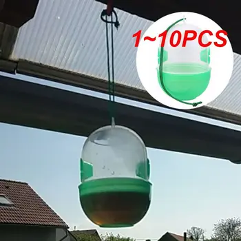 Attrape-frelon asiatique en plastique, piège à guêpes, Monténégro de mouches, anti-équation, Monténégro de moustiques, lutte antiparasitaire jaune, 1 à 10 pièces 1
