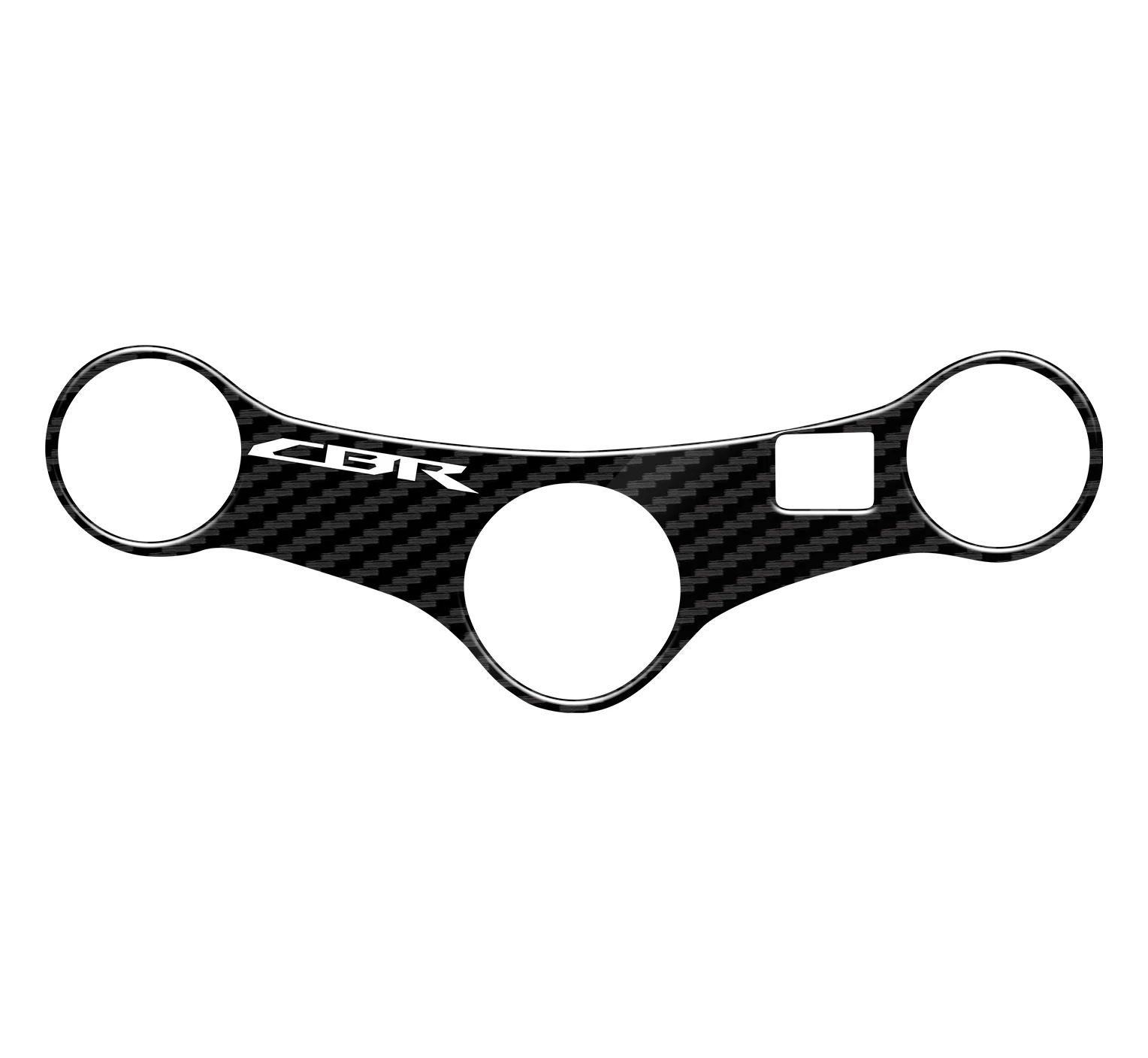 3D Motorcycle Carbon Fiber Pattern Top Triple Clamp Yoke Sticker Case for HONDA CBR600RR CBR600 RR F4I 2001-2007 2002 2003 2004 kigoauto smart key for bmw 7series cas1 4 button 315mhz lx 8766 s 2002 2003 2004 2005 2006 2007 2008