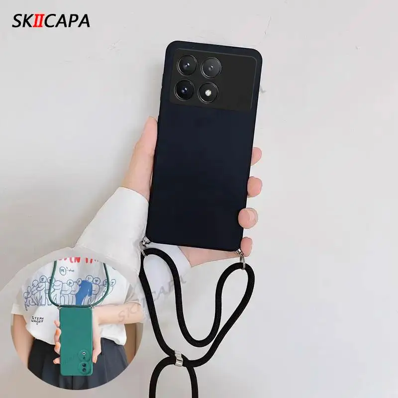Crossbody Necklace Cord Lanyard Soft Silicone Camera Protective Cover