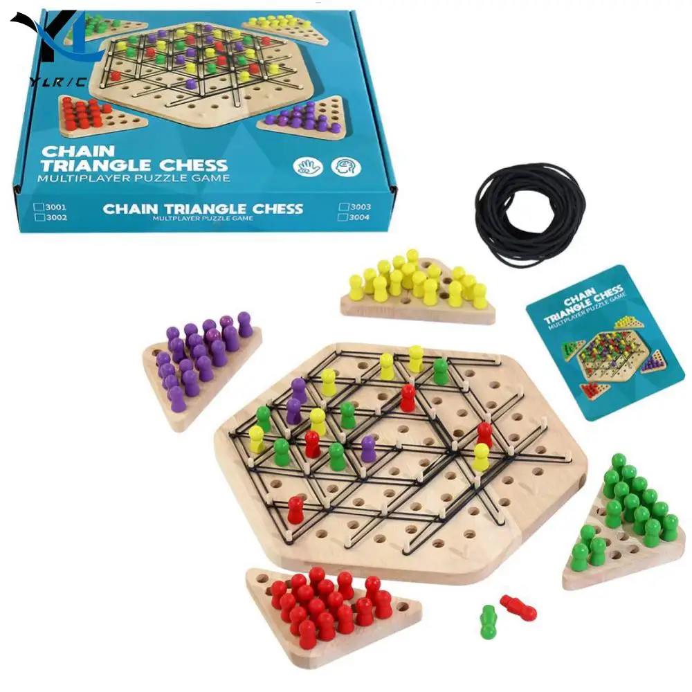 Chain Triangle Chess Game Territory Capture Family Game Chess Board Games Funny Chain Triangle Game for Kids and Adults 4