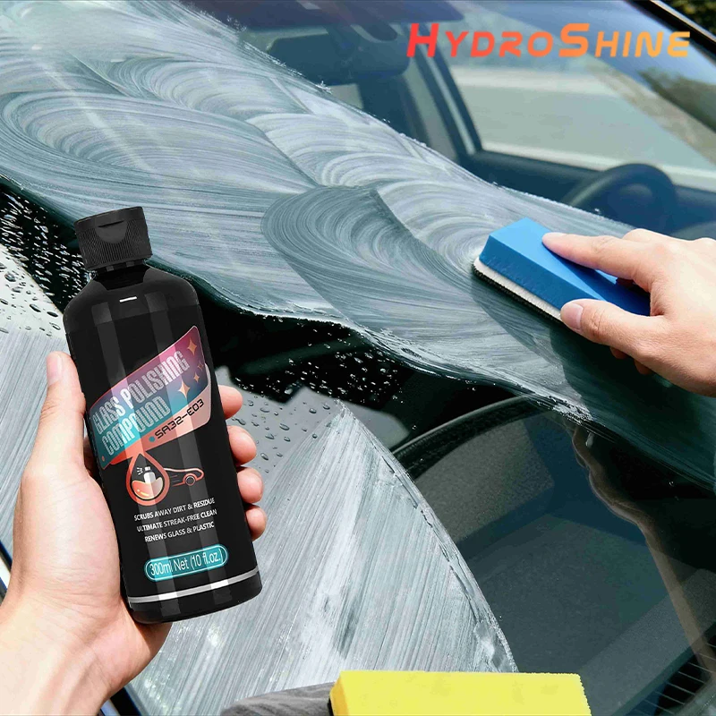 Glass Film Remover Car Glass Polishing Compound Windshield Cleaner Film Coating Oil Paste Emoval Cream Stains Auto Detail