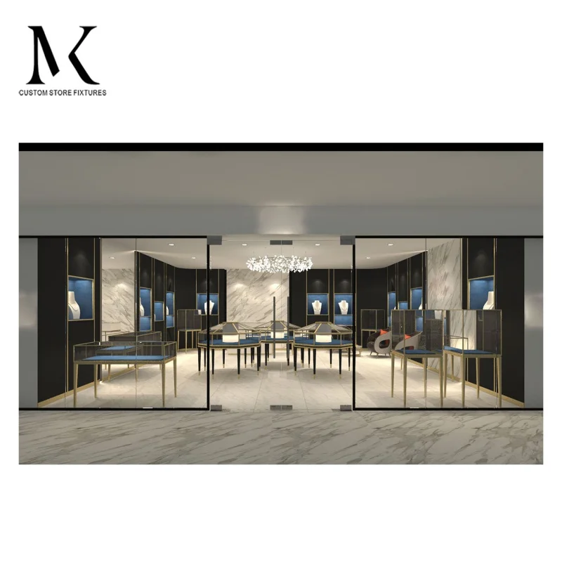 커스텀 Lishi 쥬얼리 샵 장비 피팅 디스플레이, 목재 쥬얼리 디스플레이 쇼케이스, 쥬얼리 샵 인테리어 디자인