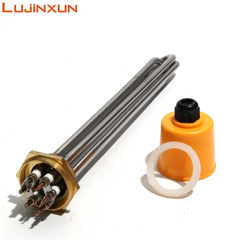 Elemento Riscaldante Elettrico 3000W DERNORD - Flangia BSP 1.25 Pollici, Acciaio Inox Per Scaldabagno - Foto 5