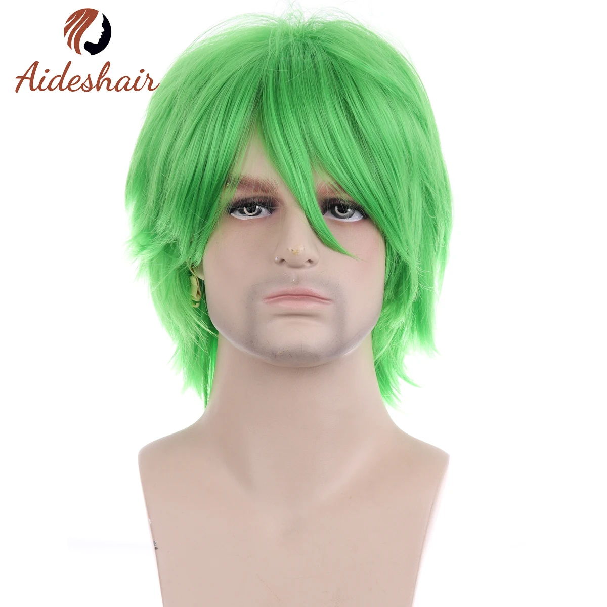 Unisex Halloween Cosplay Costume Party Hair Anime Wigs Short Full Hair Wig  USA F