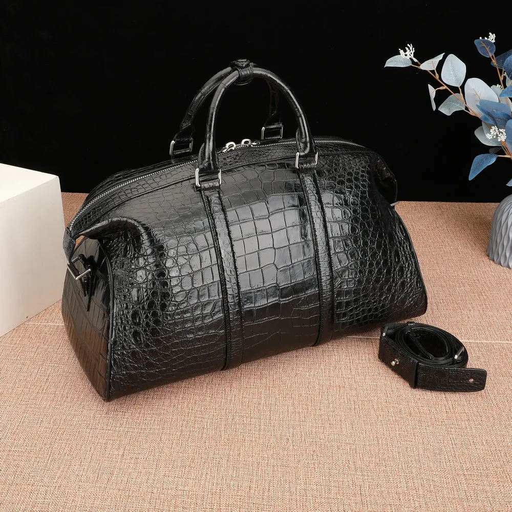 Crocodile Belly Dumpling Bun Travel Bags High End Unisex Luggage Bag Business Travel Oversized Capacity Handbag Top-handle Bagss