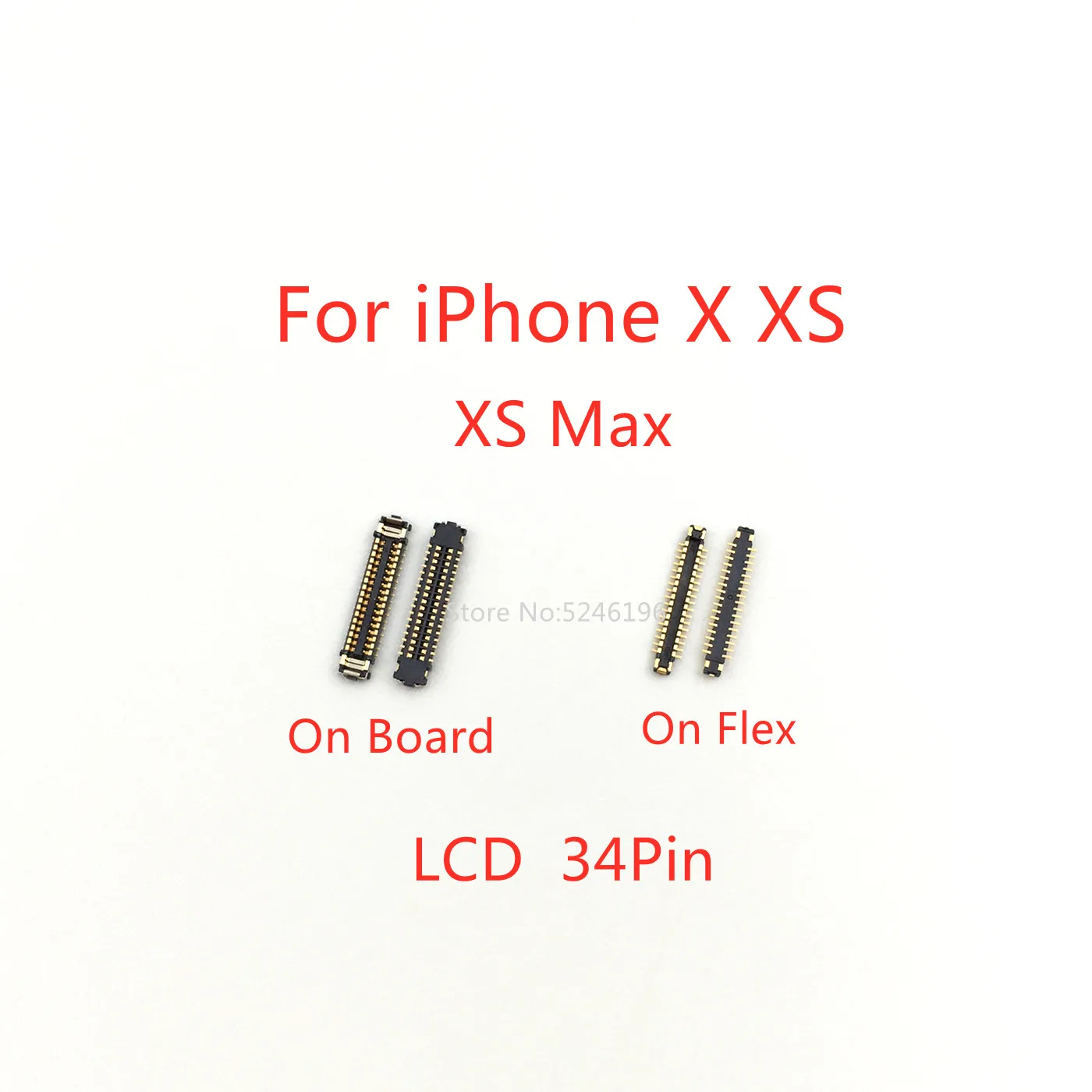 5-10Pcs Schermo Lcd Connettore Fpc 34Pin Per Iphone X Iphone Xs Iphone Xs Max Parte Originale Spina A Bordo