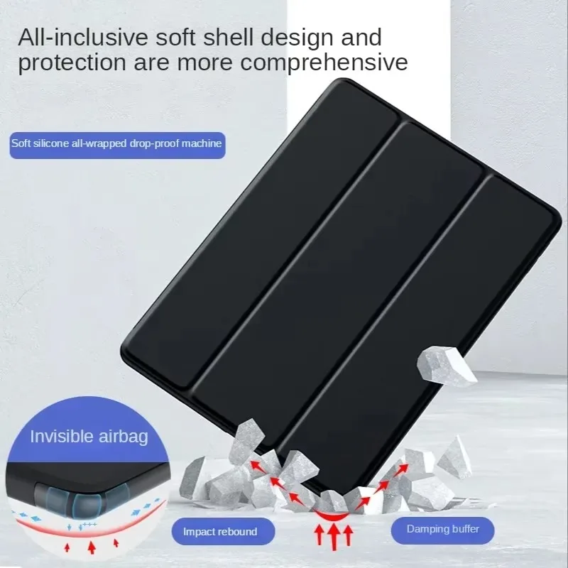 Premium Tri-Fold Magnetic Leather Stand Tablet Cover