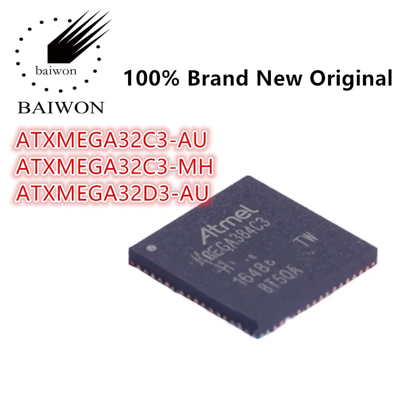 

100%New Original ATXMEGA32C3 Series ATXMEGA32C3-AU ATXMEGA32C3-MH ATXMEGA32D3-AU Memory IC Chip