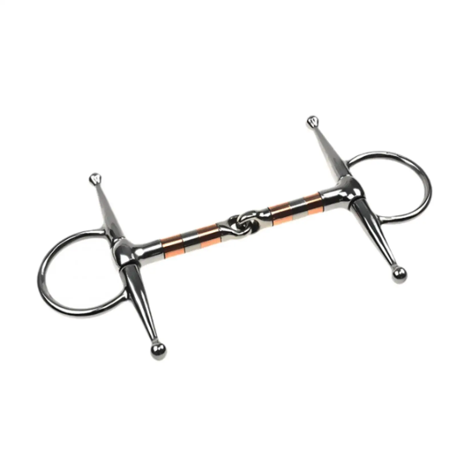 Horse Bit Stallion Training Bit Sturdy H Shape Horse Chewing Training Bit Horse Snaffle Horse Riding Snaffle for Equestrian 3