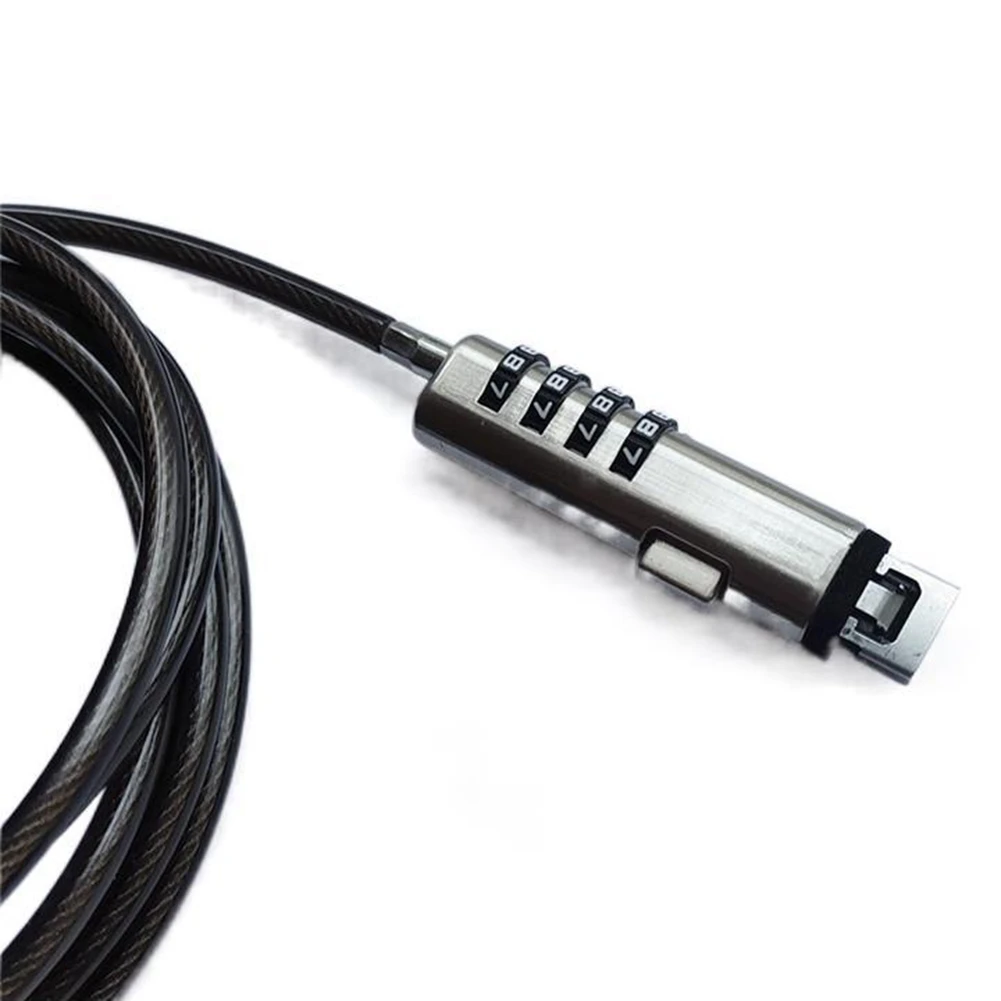 A41Z-2Pcs USB 노트북 노트북 조합 잠금 장치 PC 노트북 컴퓨터 용 범용 보안 USB 4 자리 조합 잠금 장치