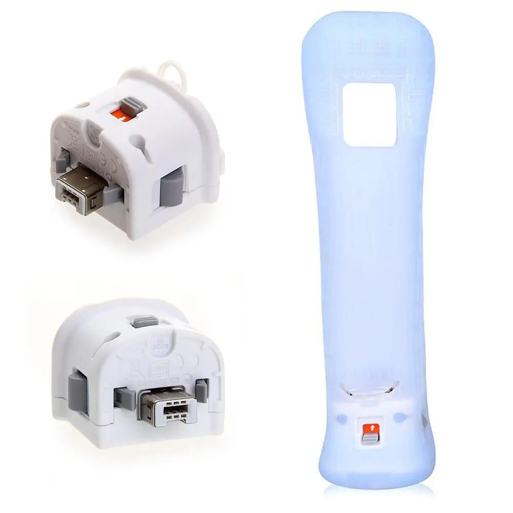 Wireless Game Controller White Wireless Wiimote Controller Motion Plus Adapter Sensor For Nintendo Wii Console