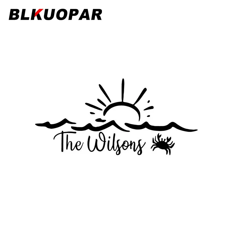 

BLKUOPAR The Wilsons Краб и солнце графика автомобиля наклейки аниме виниловая наклейка творческая личность Окно Солнцезащитный козырек RV автомобильные товары