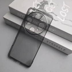 Clear TPU Soft Minimalist Dustproof Protective Phone Back Cover - Simple Shell for OPPO Find X9 Ultra (Black)