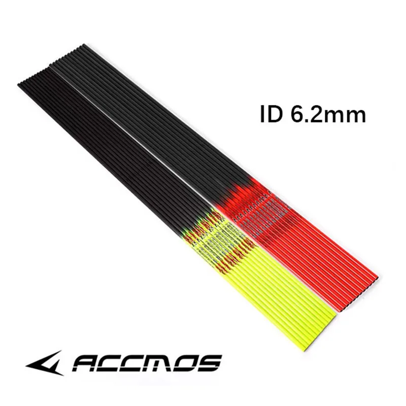 Fûts flèches carbone pur spine 300-800 ID6.2mm - 6/12pcs tube DIY chasse pêche archerie