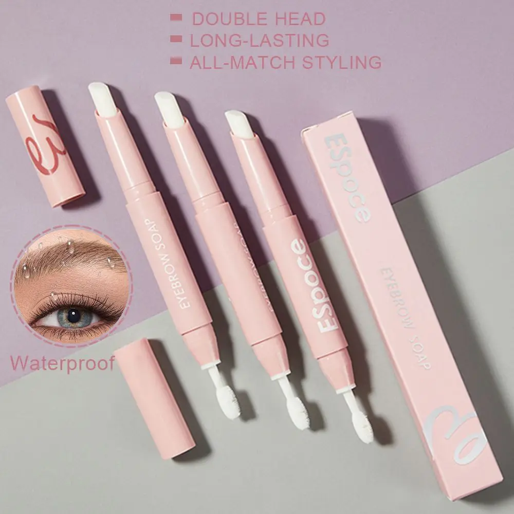 

Макияж долговечный гель для бровей Восковой карандаш для бровей Крем для бровей с двойной головой