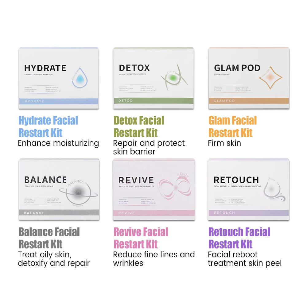 CO2 Pod Glam Pod Serum Kit Oxygen Bubble Machine Facial Spa Revive Pods Aqua Facial Machine Skincare CO2 Serum Glam co2 serum kit