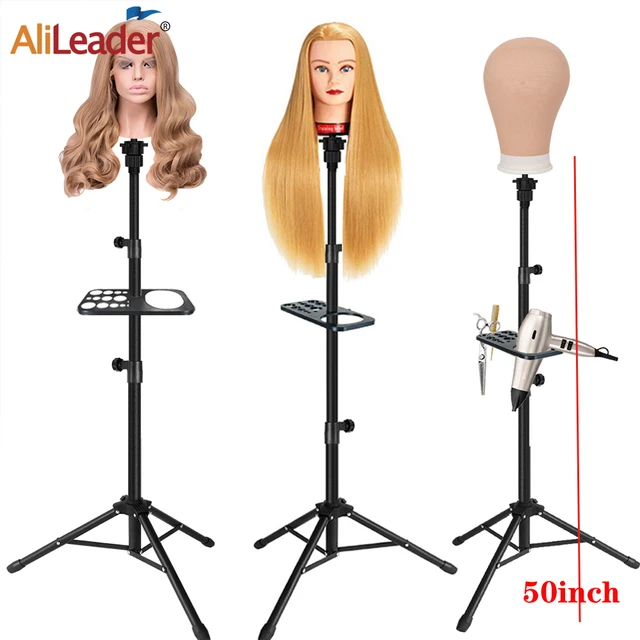 Cheap Wig Stand Tripod With Tray Wig Stands For Mannequin Head For Wig  Tripod For Mannequin Head For Wig Making Kit Alileader - AliExpress