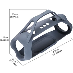 Silicone Protective Travel Carrying Case with Handle (Retro Bblue)