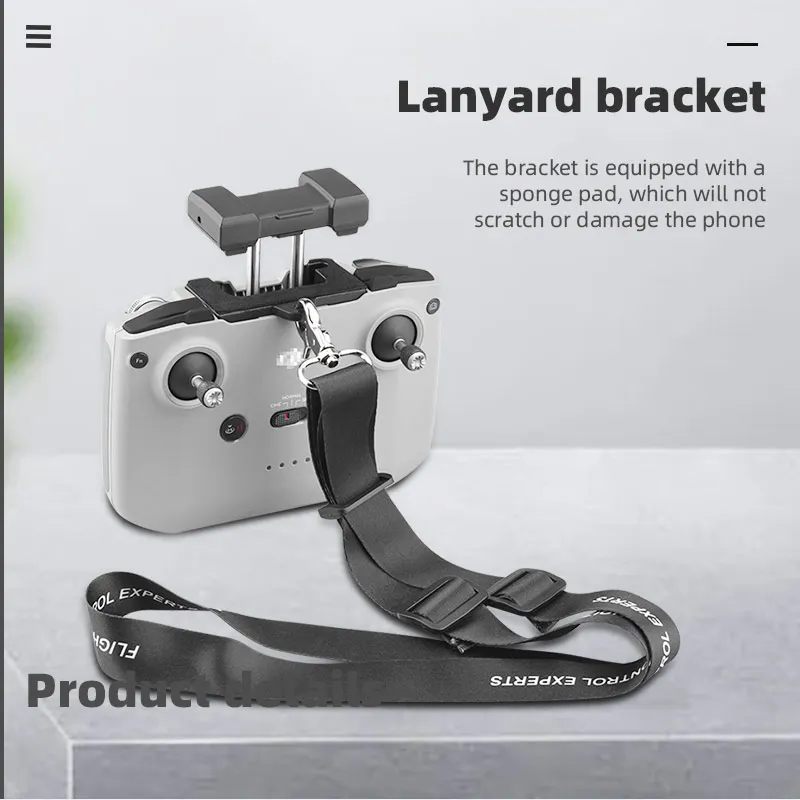 Remote Control Neck Lanyard Safety Strap for DJI Mini 4K/2/Mavic 3/Air 3/2S/MINI 3 PRO Hook Holder Fixed Clip Drone Accessory drone accessories remote controller lanyard drone lanyard remote control strap