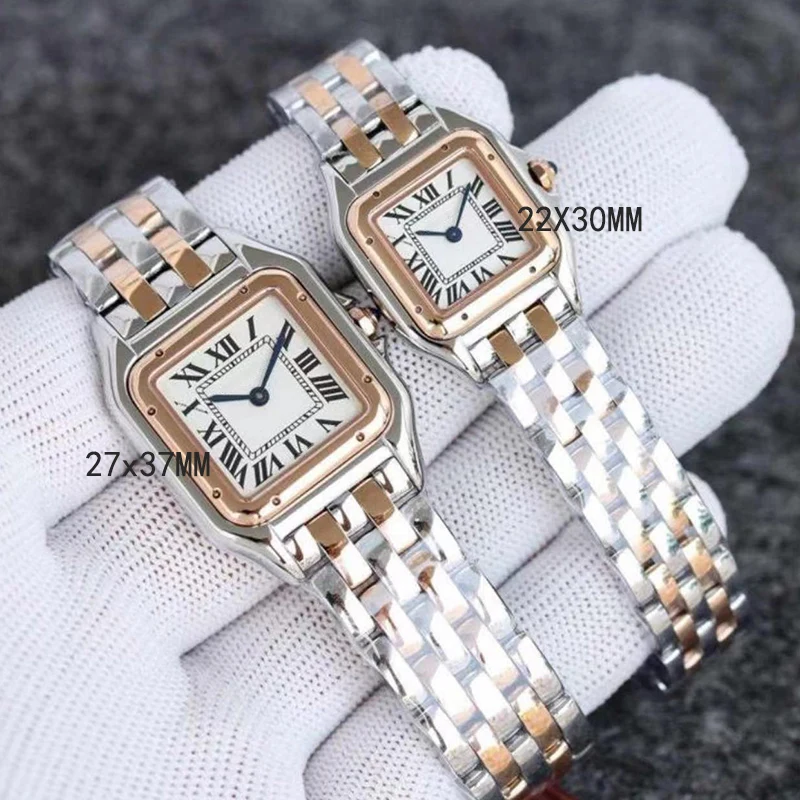 

Fashion fine steel case blue needle sapphire crystal square quartz watch ladies new watch fashion luxury watch