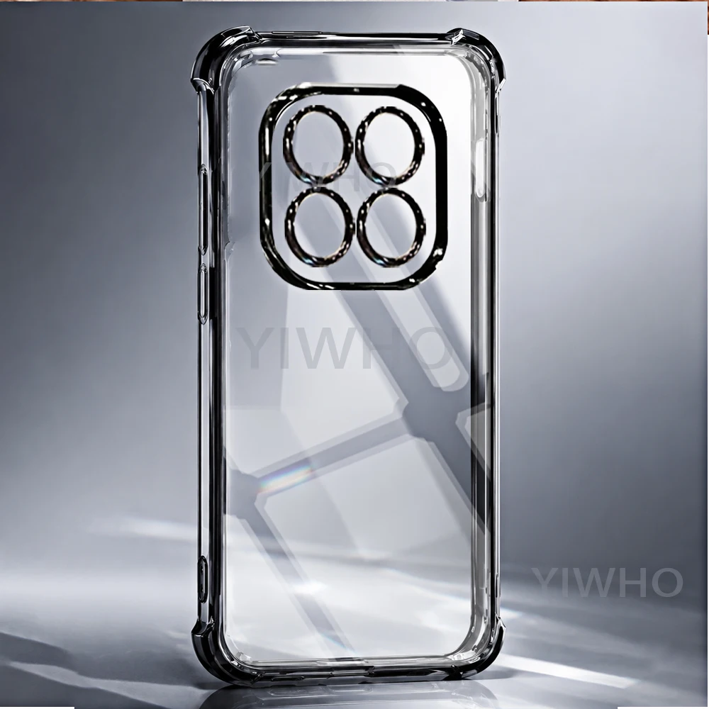 Sleek Transparent Black Phone Case - Soft TPU Protective Cover