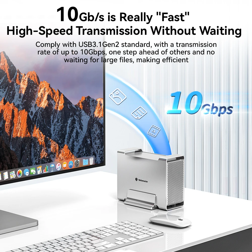 Yottamaster 2ベイRAIDハードドライブエンクロージャー 2.5インチ/3.5